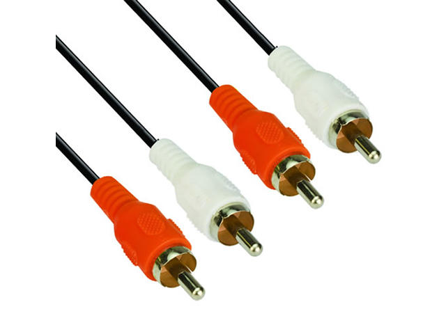 Кабели и Адаптери VCom Аудио кабел RCA 2x M / RCA 2x M - CV022-5m