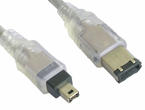 Кабели и Адаптери VCom Кабел FireWire 1394 6M / 4M - CU622-1.5m