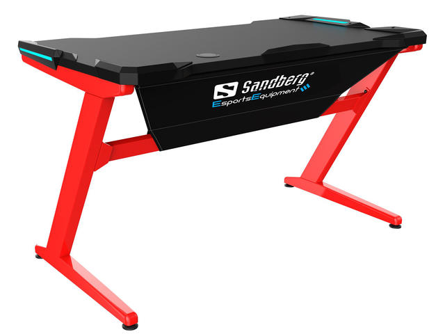 Стойки и маси Геймърско бюро Sandberg Fighter, червено