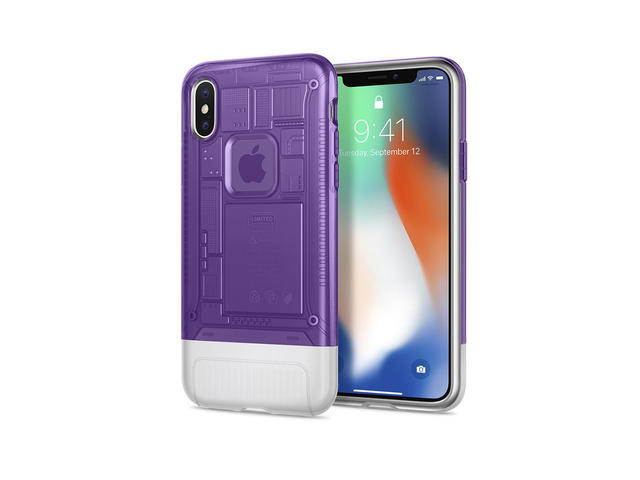 Калъфи Spigen Classic C1 кейс за iPhone X, лилав