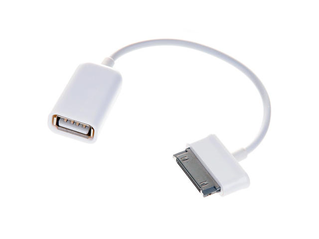 Кабели и Адаптери VCom OTG Samsung M / USB AF White - CU277-W-0.2m