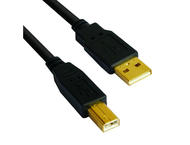 Кабели и Адаптери VCom Кабел USB 2.0 AM / BM High Grade GOLD - CU201G-B-5m