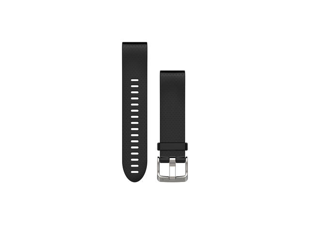 Каишки QuickFit 20 черна силиконова каишка за Garmin fenix 5s