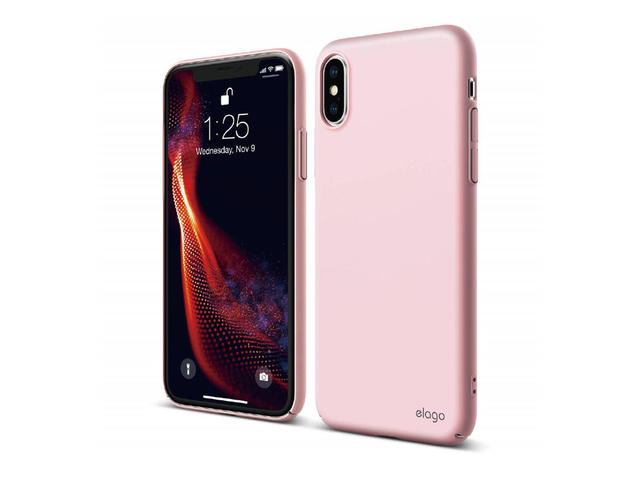 Калъфи Elago Slim Fit калъф за iPhone X / Xs, розов