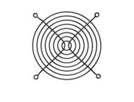 Джаджи Evercool предпазител за вентилатор Fan Grill Metal - 120mm Black