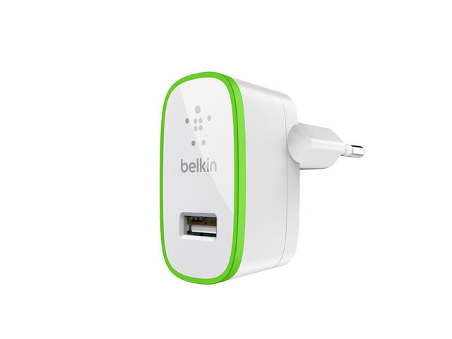 Зарядни устройства Belkin USB Main Charger 2.1A, в бяло
