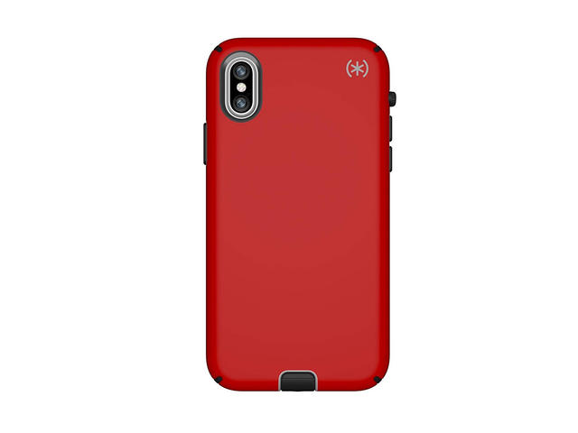 Калъфи Speck iPhone XS/X Presidio Sport - Red/Sidewalk Grey/Black