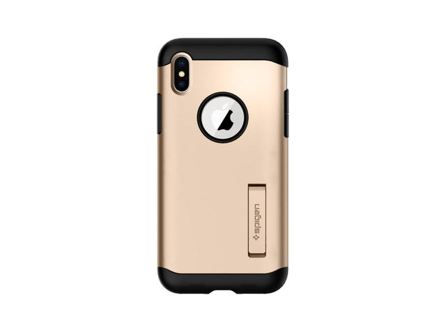 Калъфи Spigen Slim Armor калъф за iPhone Xs/X, златист