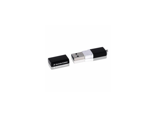 USB памети 64GB Silicon Power Luxmini 710 USB 2.0, в черно