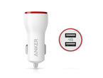 Зарядни устройства Anker PowerDrive 2 Dual USB, бяло