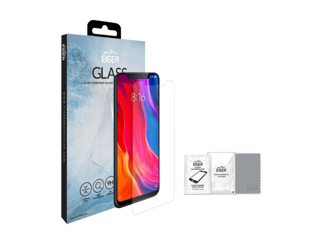Защитно фолио Eiger Tempered Glass Protector 2.5D за Xiaomi Mi 8
