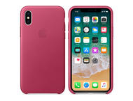 Калъфи Apple iPhone кожен калъф за iPhone X/Xs, розов
