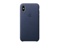 Калъфи Apple iPhone кожен калъф за iPhone X, син