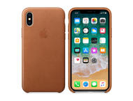 Калъфи Apple iPhone кожен калъф за iPhone X, светлокафяв