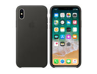 Калъфи Apple iPhone кожен калъф за iPhone X, сив