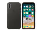 Калъфи Apple iPhone кожен калъф за iPhone X, сив