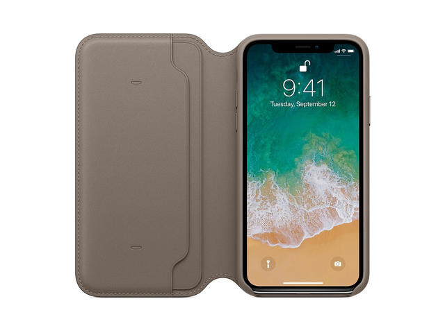 Калъфи Apple Leather Folio кожен калъф за iPhone X/Xs, кафяв