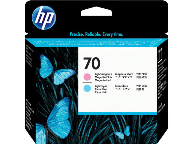 Консумативи Оригинален HP 70 Light Magenta and Light Cyan DesignJet Printhead