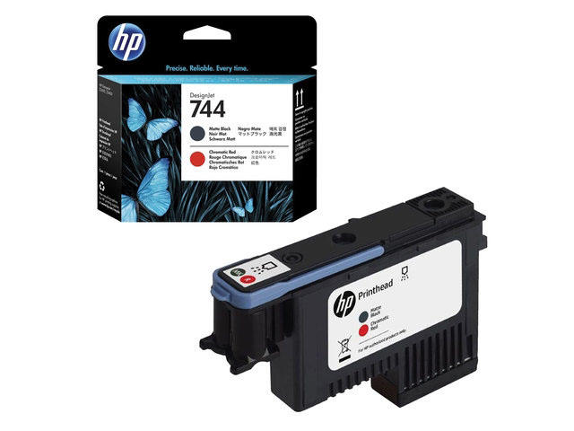 Консумативи Оригинален HP 744 Matte Black & Red Printhead