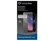 Защитно фолио Cellular Line закалено стъкло за Samsung Galaxy A6+ 2018