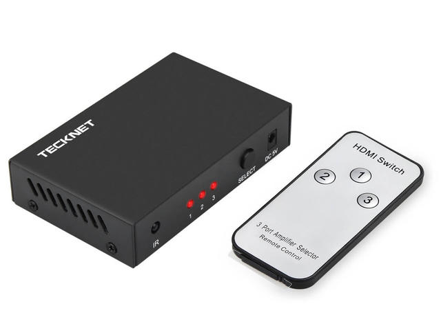 Кабели и Адаптери TeckNet HDMI03 3-Way HDMI Switch