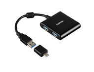 Джаджи Hama Hub 12325 USB 3.0, в черно-