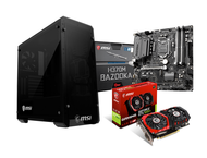 Дънни платки Комплект MSI H370M BAZOOKA + MSI GeForce GTX 1050 Ti GAMING 4G + MSI MAG BUNKER