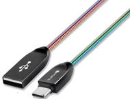 Кабели и Адаптери 4smarts FerrumCord Type-C Stainless Steel Data Cable