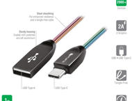 Кабели и Адаптери 4smarts FerrumCord Type-C Stainless Steel Data Cable