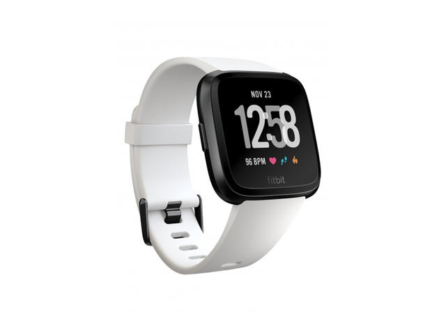 Смарт часовници Fitbit Versa - White Band / Black Case