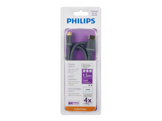 Кабели и Адаптери Philips HDMI кабел SWV4422H 1.5 метра
