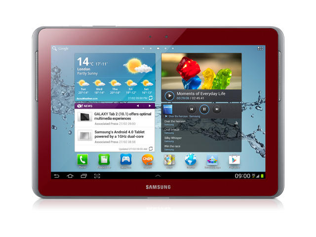 Таблети Samsung Galaxy Tab 2 P5100 3G 16GB, червен цвят