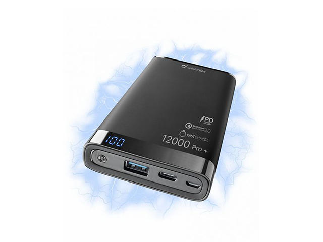 Външни батерии Cellularline Freepower Manta 12000mAh Pro + USB-C