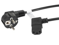 Кабели и Адаптери Lanberg захранващ кабел Cable Power cord Schuko / IEC 320 C13 1.8m Angle