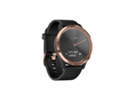 Смарт часовници Garmin vivomove HR Sport S/M, Rose Gold с черна каишка