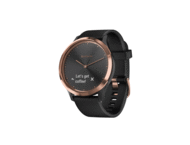 Смарт часовници Garmin vivomove HR Sport S/M, Rose Gold с черна каишка