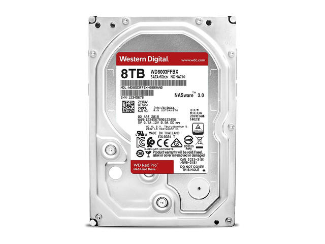Твърди дискове 8TB 7200rpm Western Digital Red Pro 