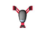 Стойки за мобилни устройства Baseus Mini Gravity Car Vent Mount, в червено