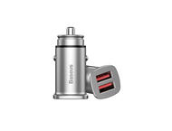 Зарядни устройства Baseus Dual QC 3.0 зарядно за кола, в сребристо