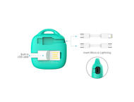 Външни батерии Xoopar Hug Booster 500 mAh, в синьо