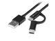 Кабели и Адаптери 4smarts ComboCord MicroUSB + USB-C Metal Cable