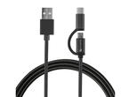 Кабели и Адаптери 4smarts ComboCord MicroUSB + USB-C Metal Cable