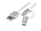 Кабели и Адаптери 4smarts ComboCord MicroUSB + USB-C cable