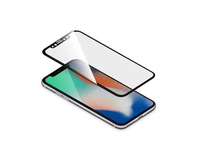 Защитно фолио Torrii BodyGlass Full Frame за iPhone XS / iPhone X, черен-прозрачен
