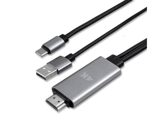Кабели и Адаптери 4smarts USB Type-C to HDMI Cable (Charging function)