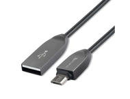 Кабели и Адаптери 4smarts FerrumCord Stainless Steel MicroUSB Data Cable