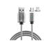 Кабели и Адаптери 4smarts Magnetic USB Cable GravityCord Cable + Lightning & Micro-USB Connectors