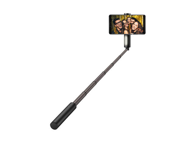 Стойки за мобилни устройства Huawei селфи стик с LED светкавица, черен