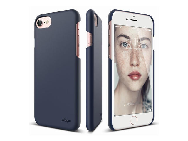 Калъфи Elago S7 Slim Fit 2 Case + HD Clear Film за iPhone 7/ iPhone 8, синьо