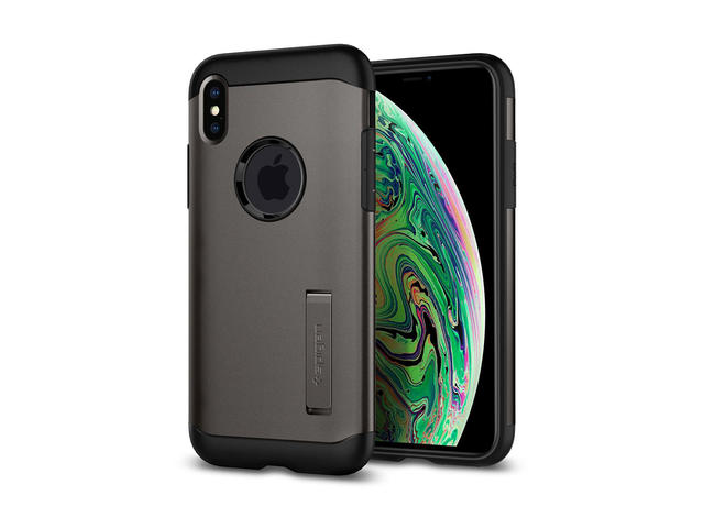 Калъфи Spigen Slim Armor калъф за iPhone Xs Max, сив